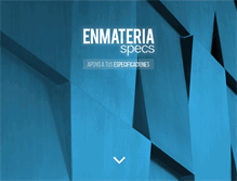 Tablet Screenshot of enmateria.cl